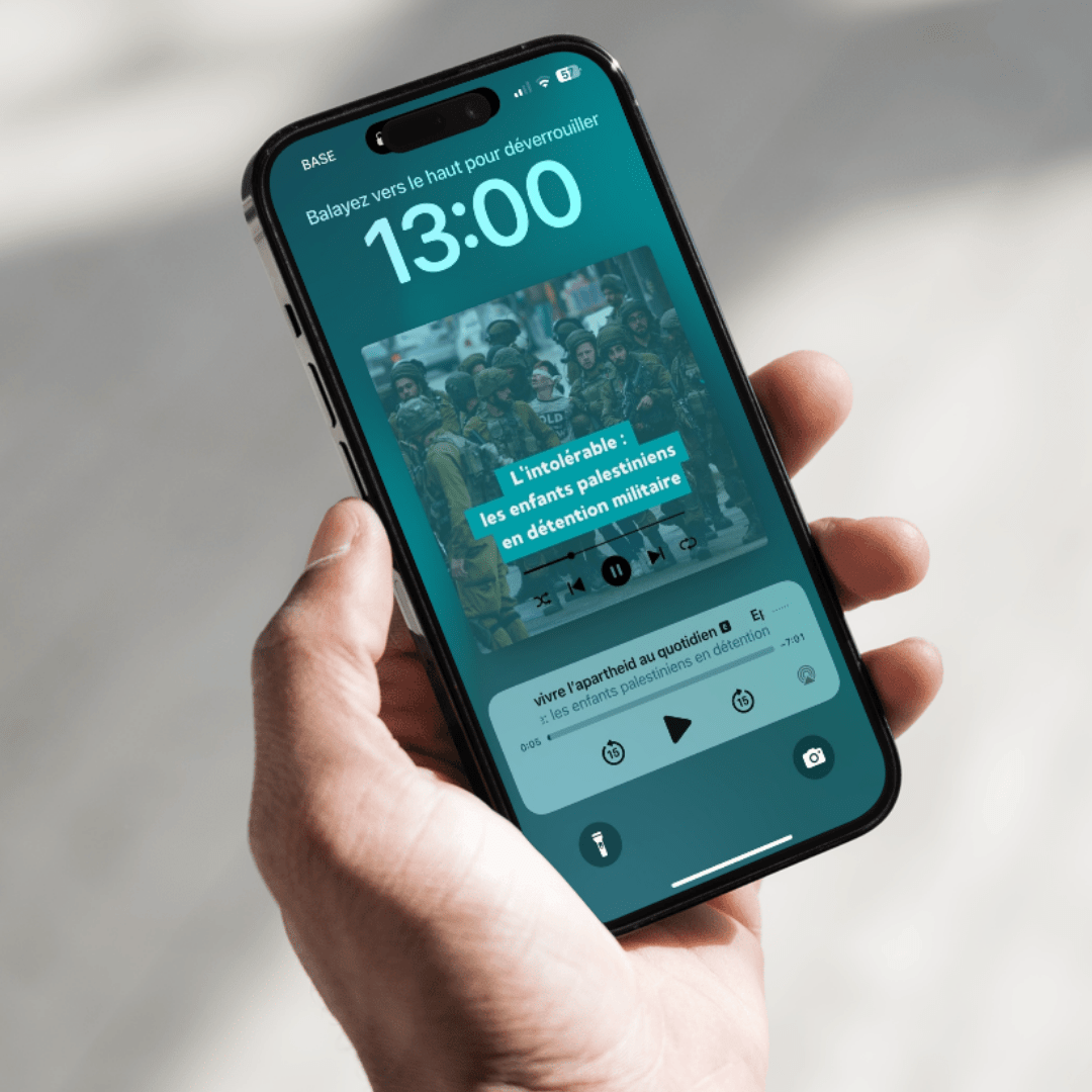 Sortie du podcast “L’intolérable : les enfants palestiniens en détention militaire”