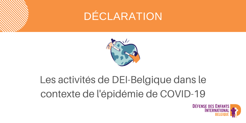 Twitter Les activités de DEI Belgique pendant le contexte de lépidémie de COVID 19